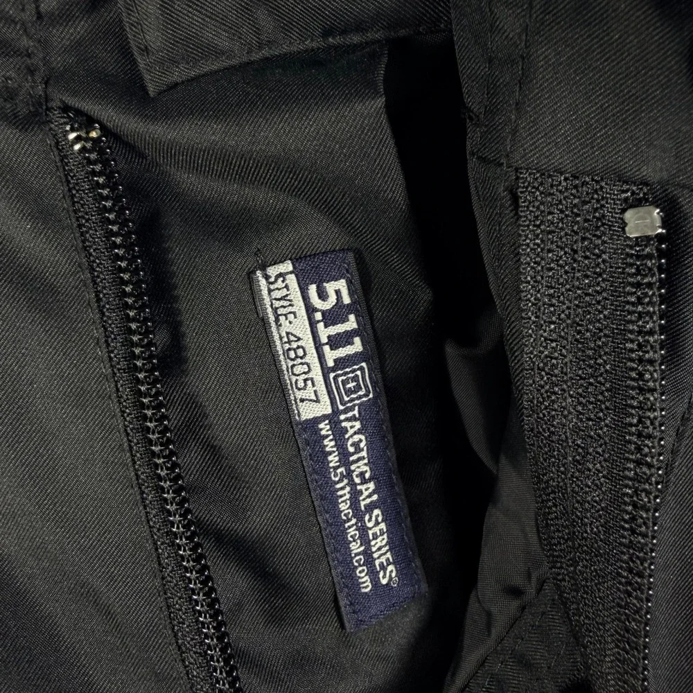 5.11 Tactical Series Men's Patrol Rain Pants Cargo Black Nylon 48057 Size M - Picture 3 of 10